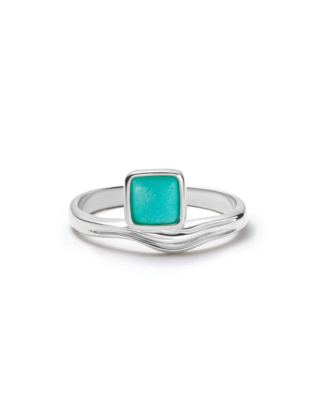 Daisy London Turquoise Wave Ring Sterling Silver