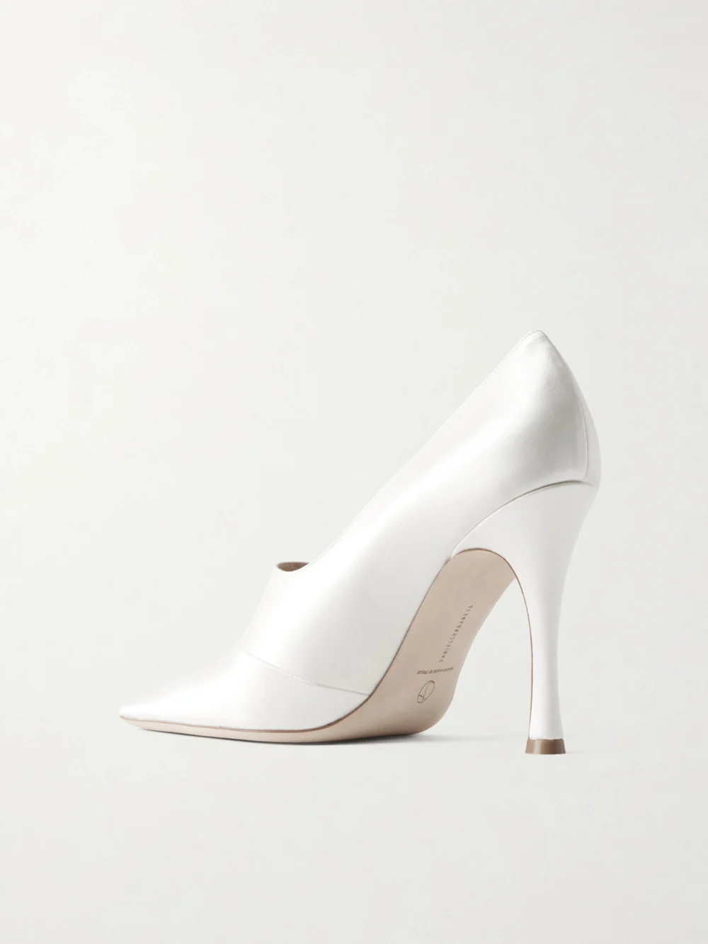 Back view of the Danielle Frankel Ida Satin Pumps
