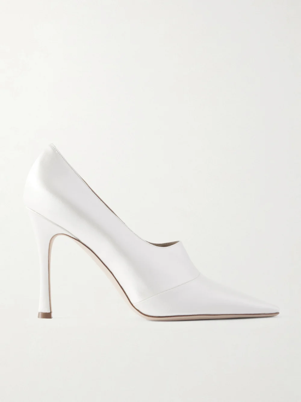 Danielle Frankel Ida Satin Pumps in ivory