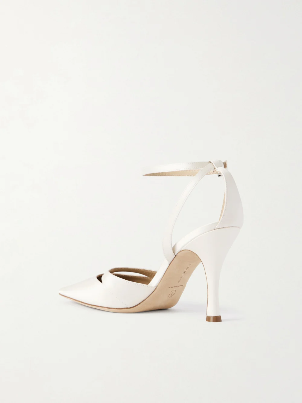 Back view of the Danielle Frankel Josie Satin Pumps