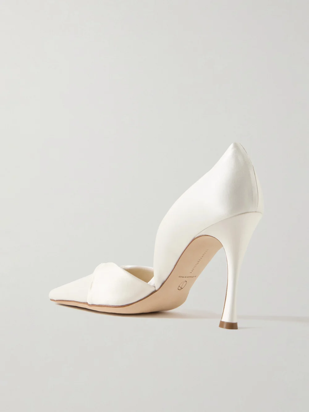 Back view of the Danielle Frankel Kennedy Satin Pumps