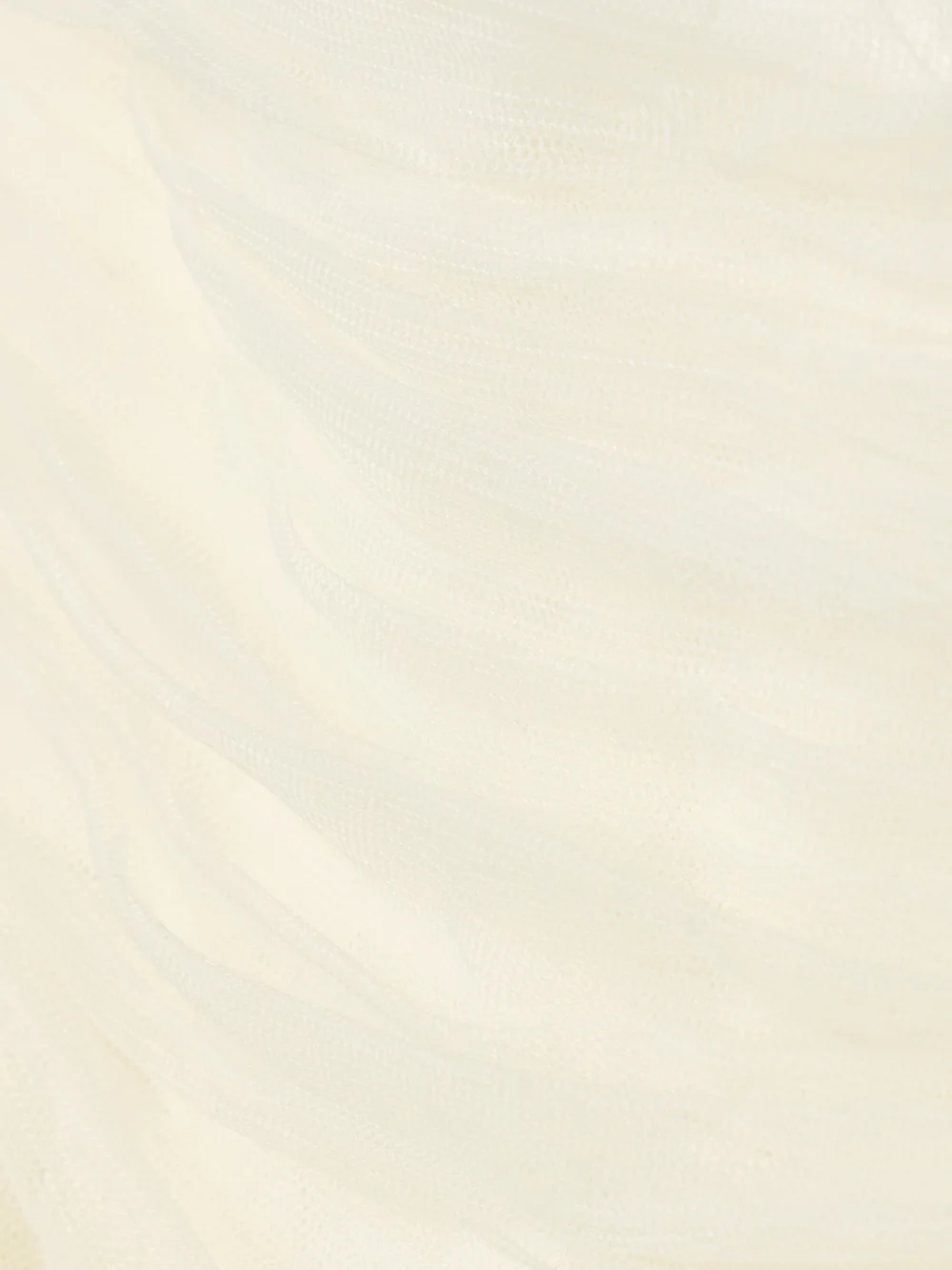Close-up detail of the Danielle Frankel Milo Organza and Grosgrain-trimmed Ruched Tulle Bustier Top