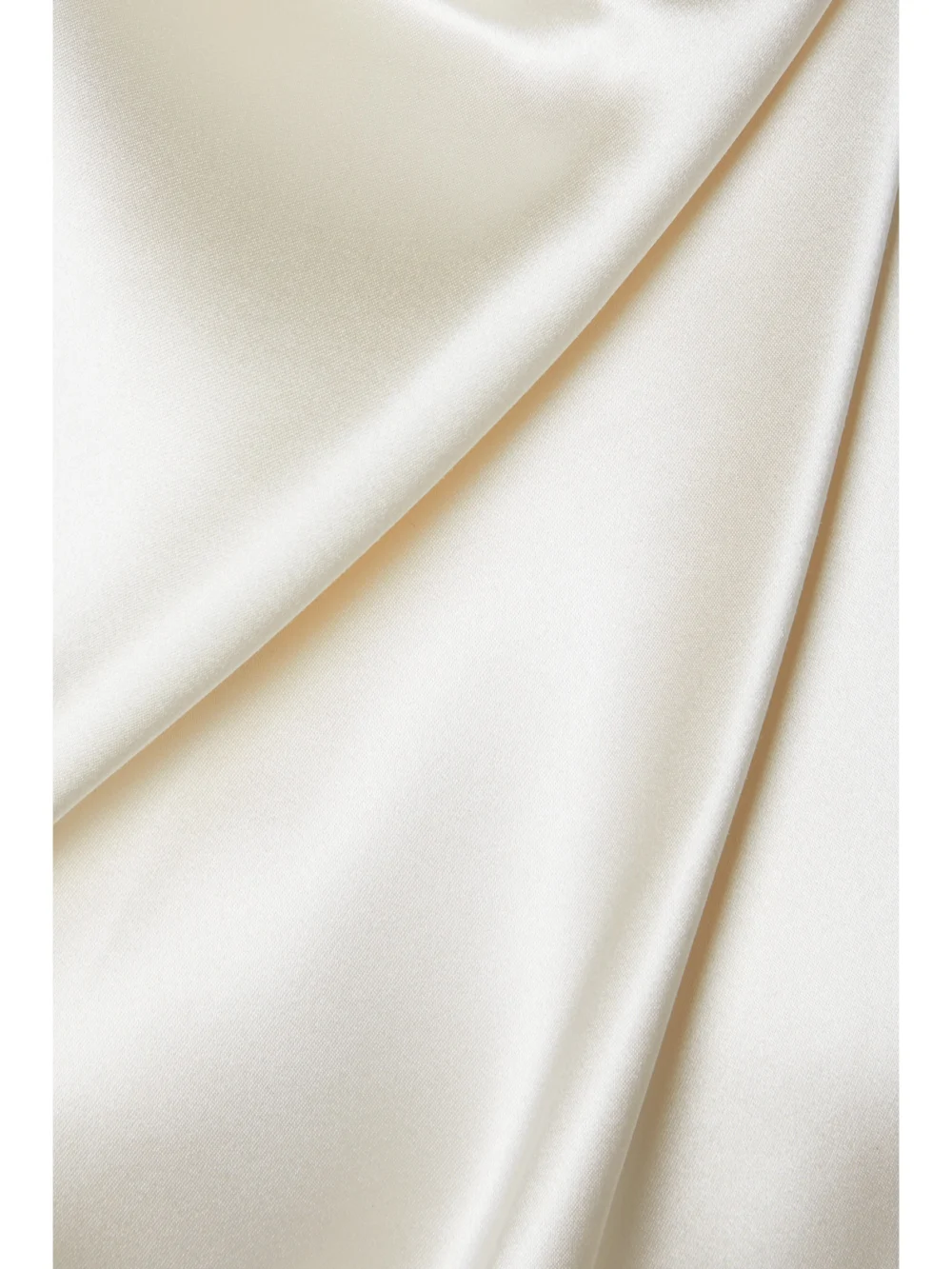 Close-up detail of the Danielle Frankel Sasha Draped Silk-charmeuse Halterneck Gown