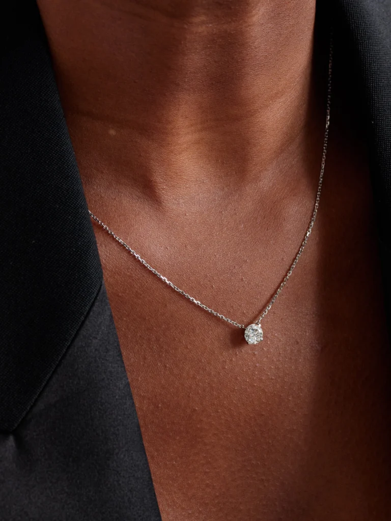 David Morris 18-karat White Gold Diamond Necklace