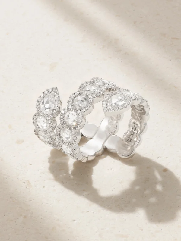 David Morris 18-karat White Gold Diamond Ring