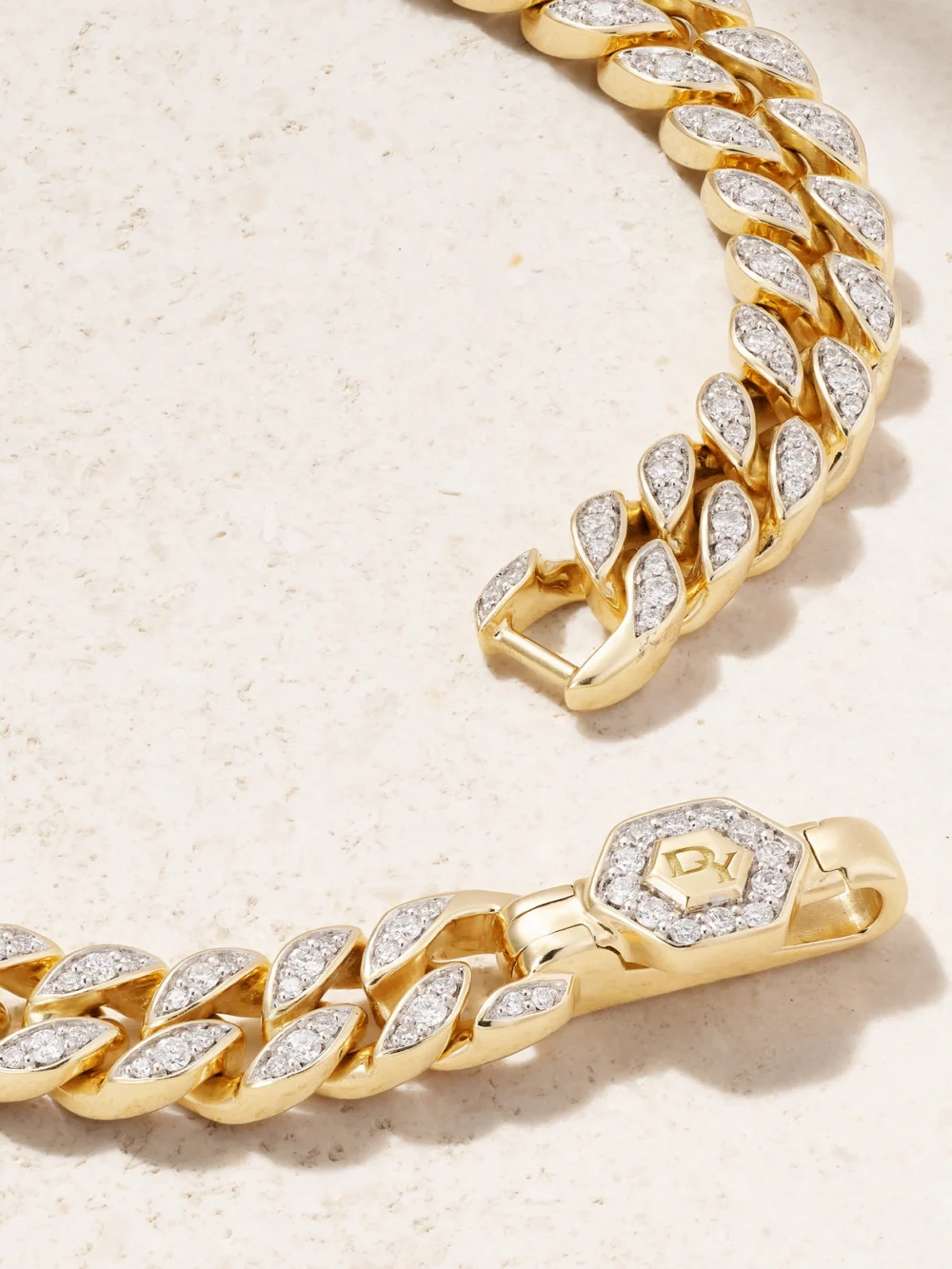 Back view of the David Yurman 18-karat Gold Diamond Bracelet
