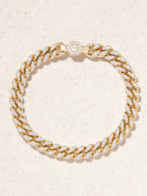 David Yurman 18-karat Gold Diamond Bracelet