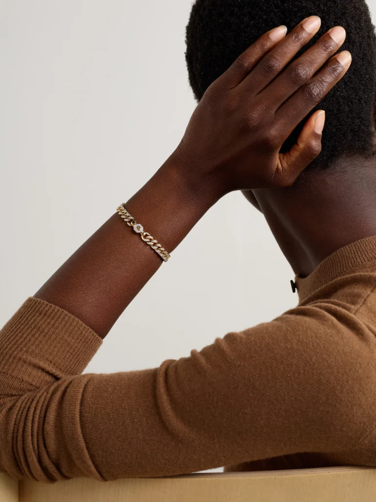David Yurman 18-karat Gold Diamond Bracelet