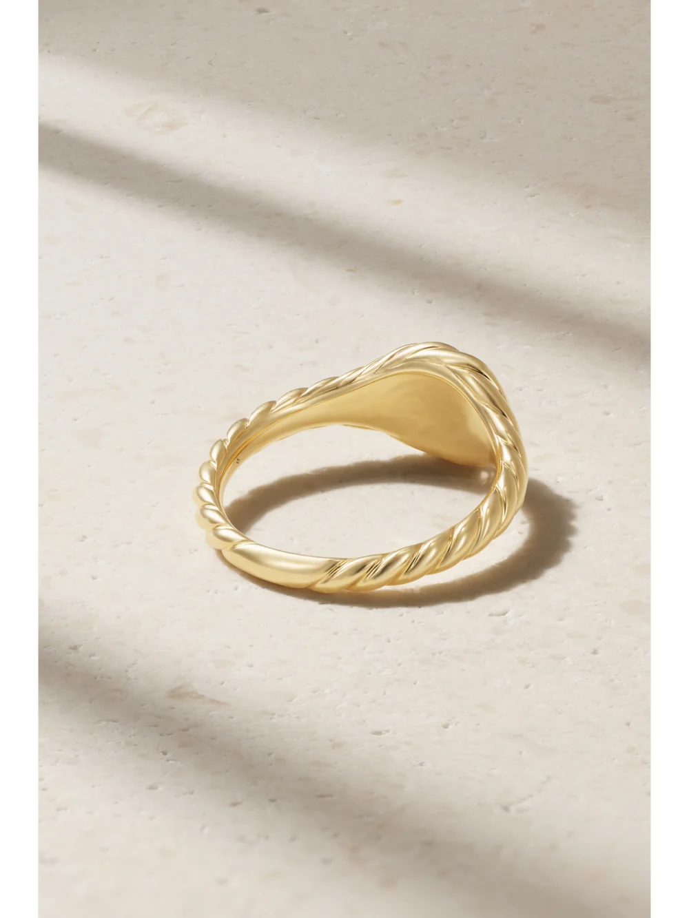 Back view of the David Yurman 18-karat Gold Pinky Ring