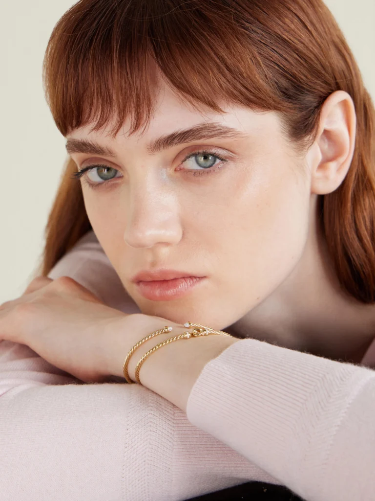 David Yurman Cablespira® 18-karat Gold Diamond Bracelet