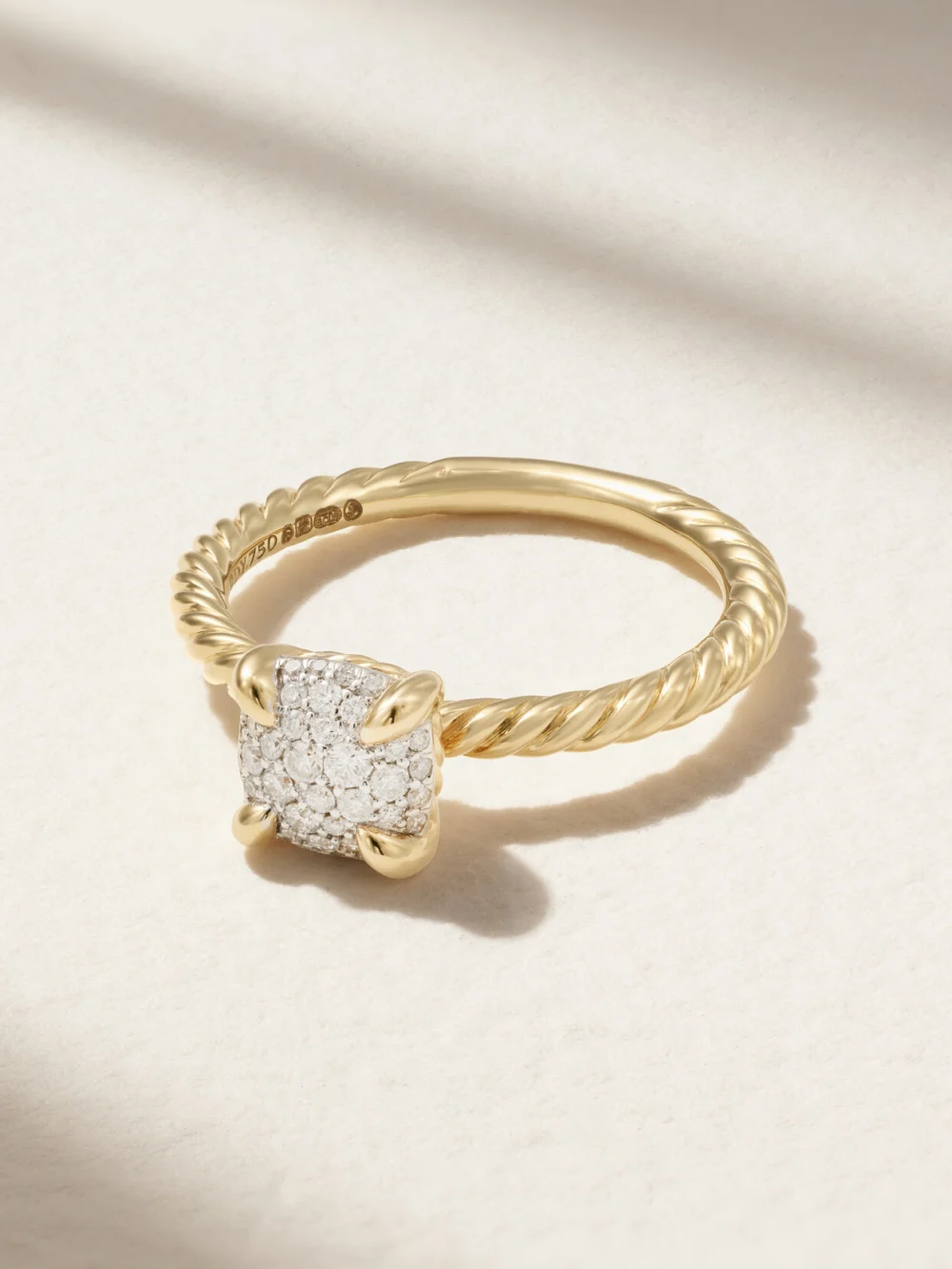 David Yurman Chatelaine 18-karat Gold Diamond Ring in 5