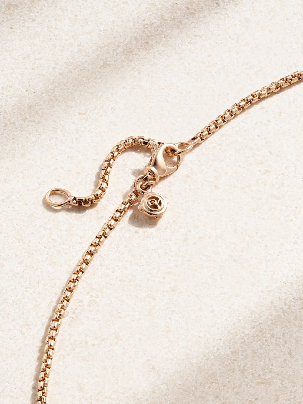 Back view of the David Yurman Châtelaine® 18-karat Rose Gold, Morganite and Diamond Necklace