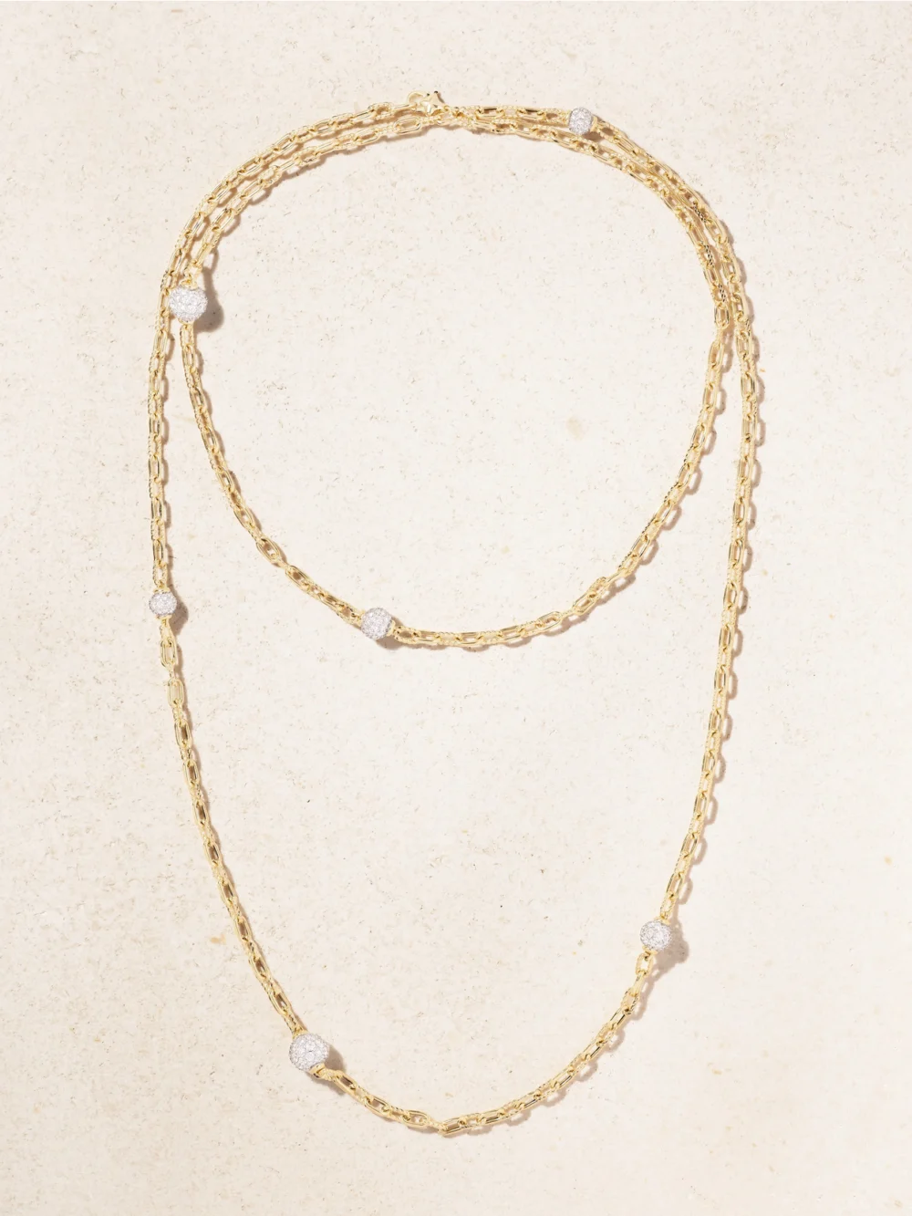 David Yurman Dy Madison® Rhodium-plated 18-karat Gold Diamond Necklace