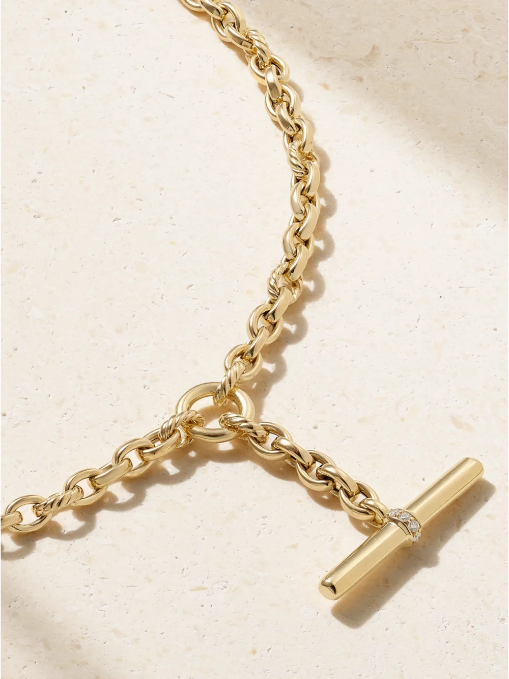 David Yurman Dy Mercer® 18-karat Gold Diamond Necklace