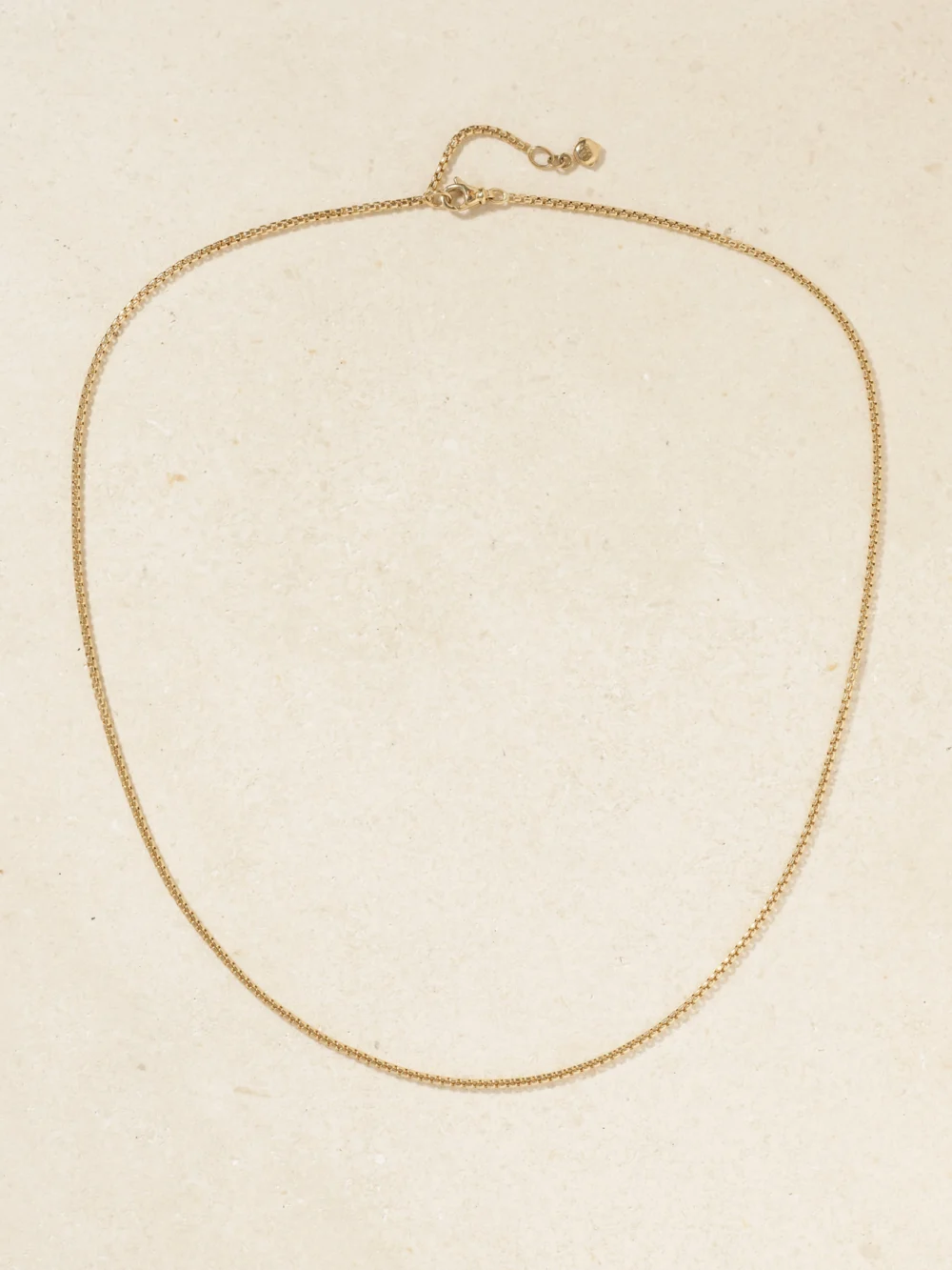 David Yurman Hollow Box Chain 18-karat Gold Necklace