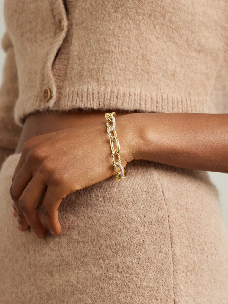 David Yurman Madison 18-karat Gold Diamond Bracelet