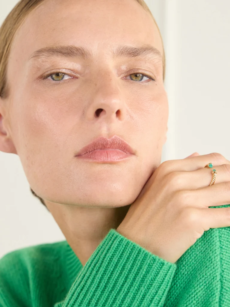 David Yurman Micro Cablespira® Flex 18-karat Gold Emerald Ring