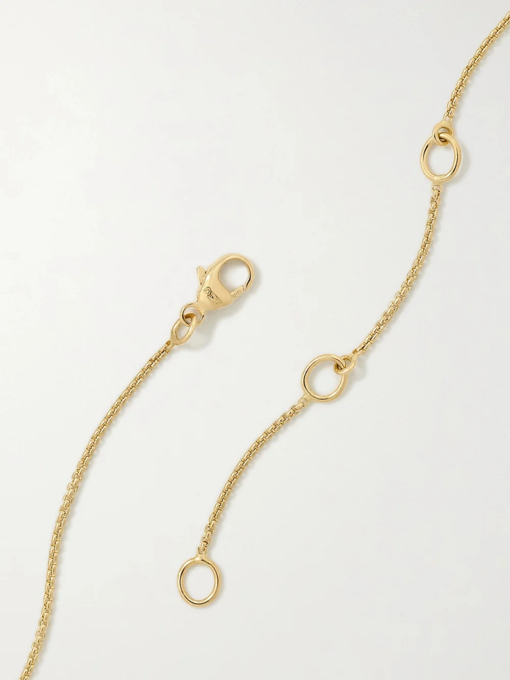 Back view of the David Yurman Modern Renaissance 18-karat Gold Diamond Necklace