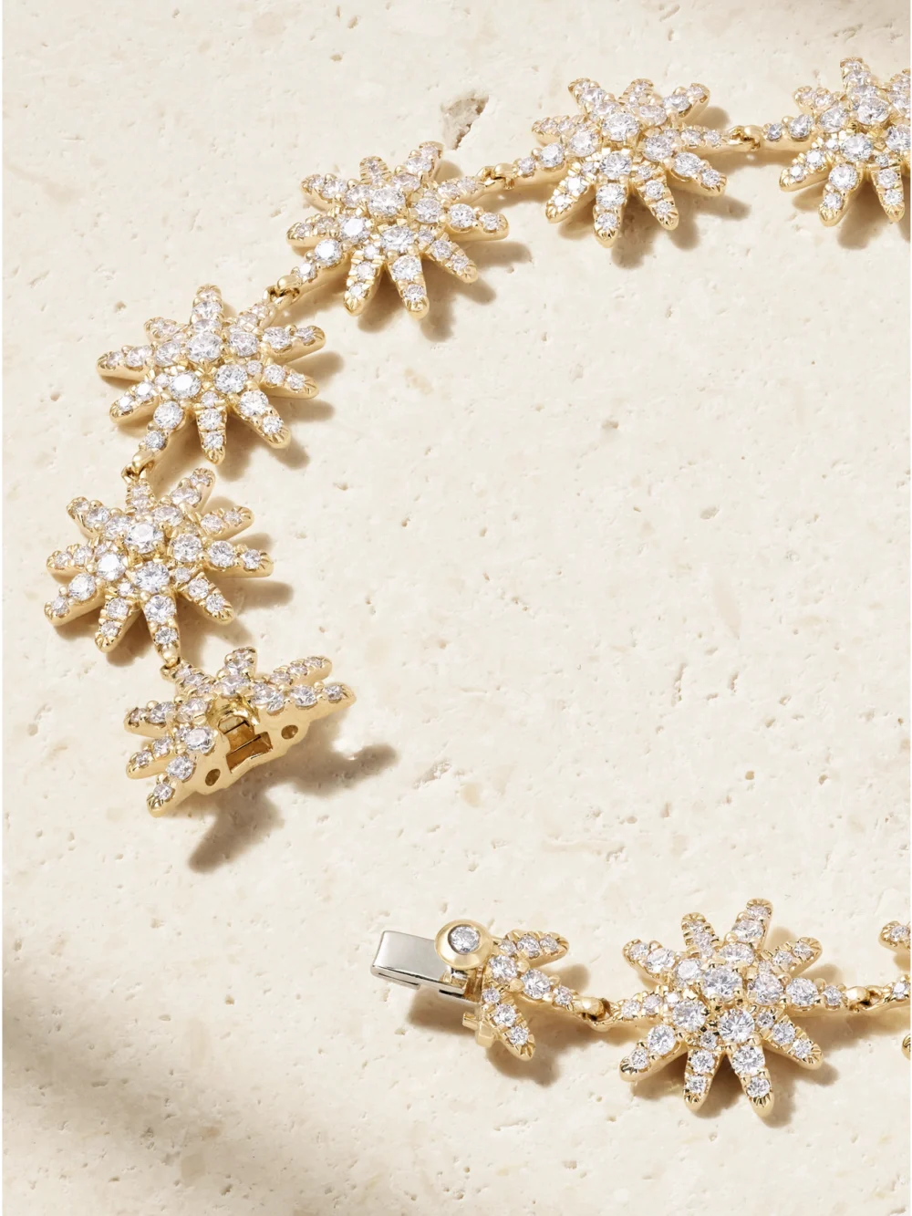 Back view of the David Yurman Starburst 18-karat Gold Diamond Bracelet