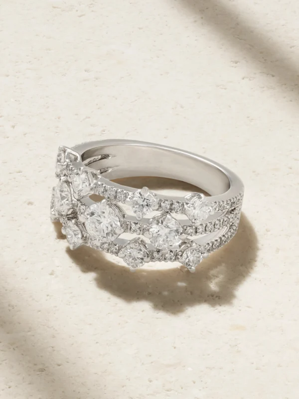 De Beers London Arpeggia 18-karat White Gold Diamond Ring