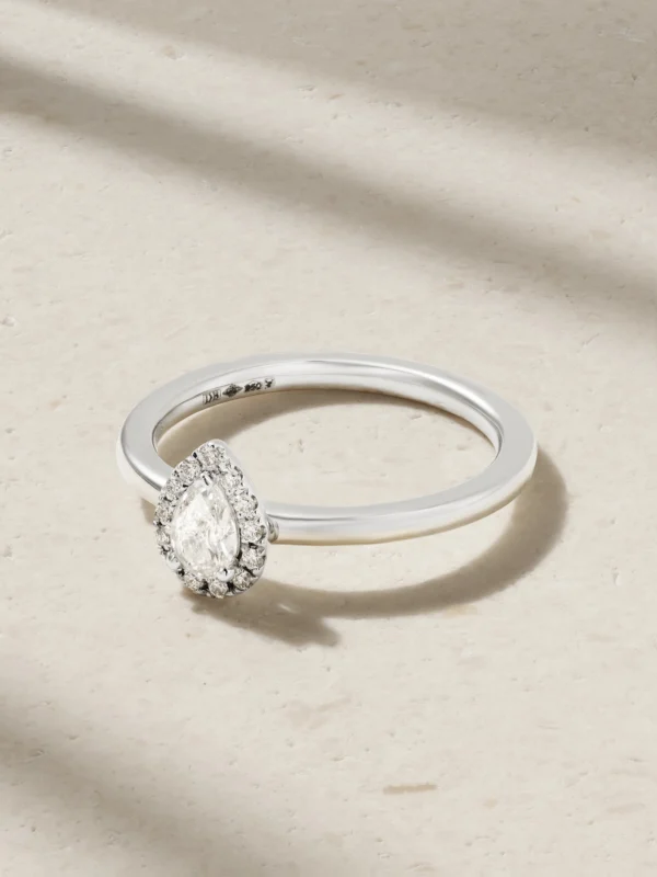 De Beers London Aura Platinum Diamond Ring
