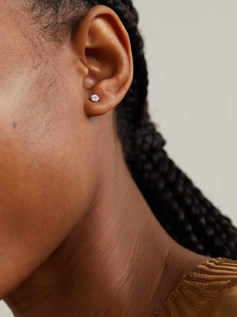 De Beers London Db Classic Platinum Diamond Earrings