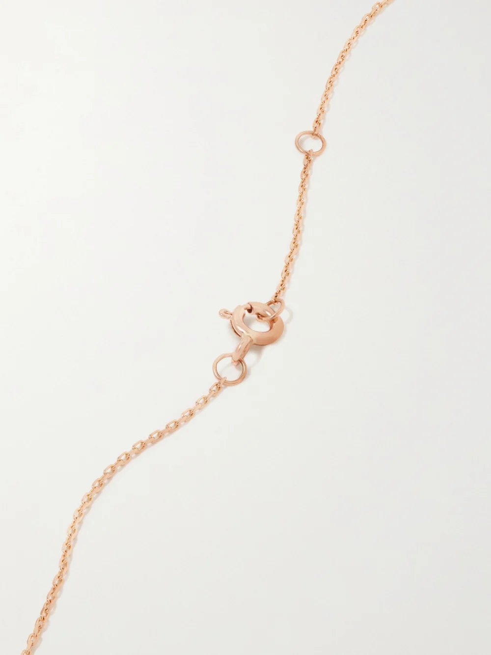 Back view of the Diane Kordas 18-karat Rose Gold, Enamel and Diamond Necklace