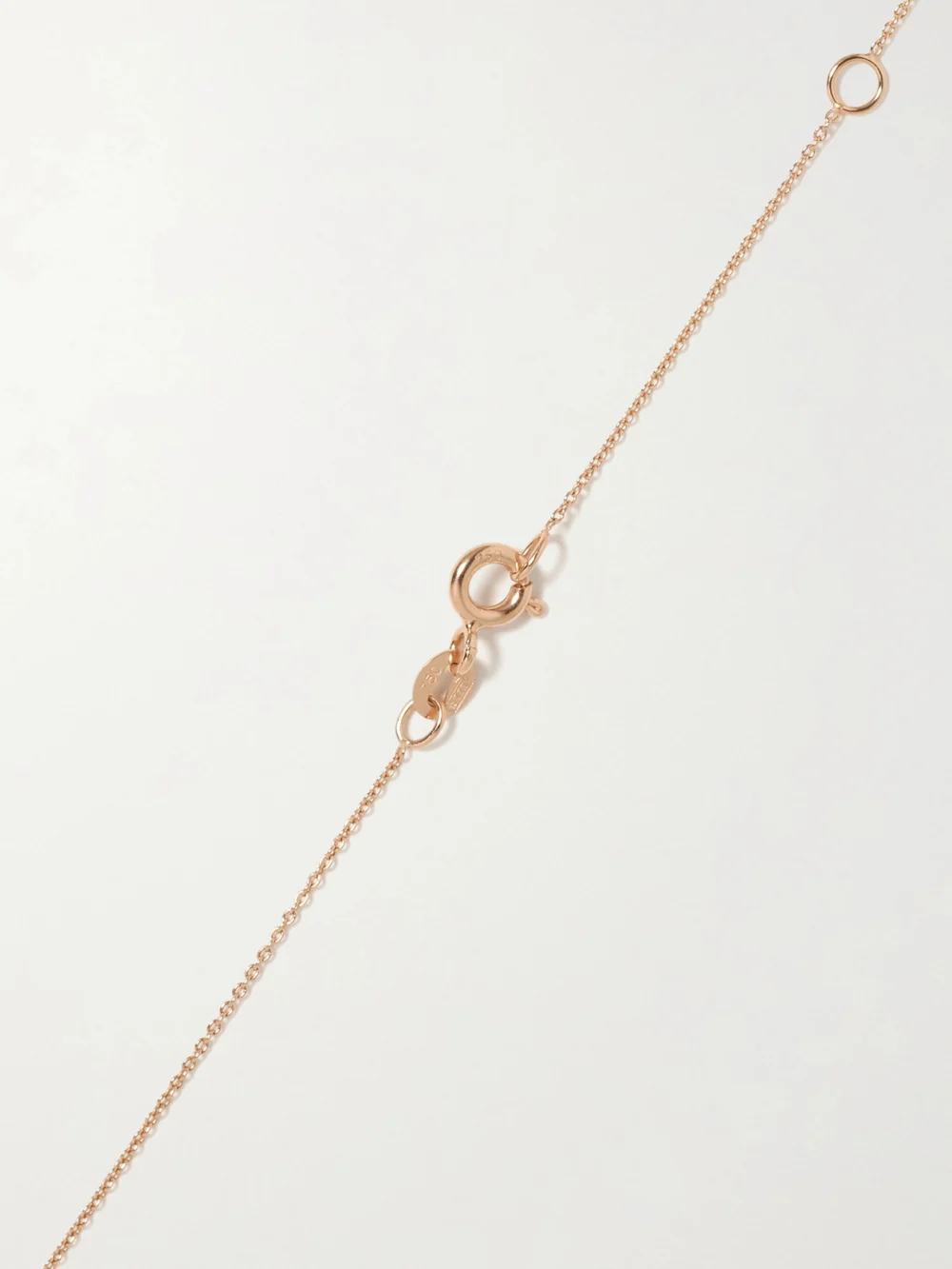 Back view of the Diane Kordas Epic 18-karat Rose Gold, Sapphire and Diamond Necklace