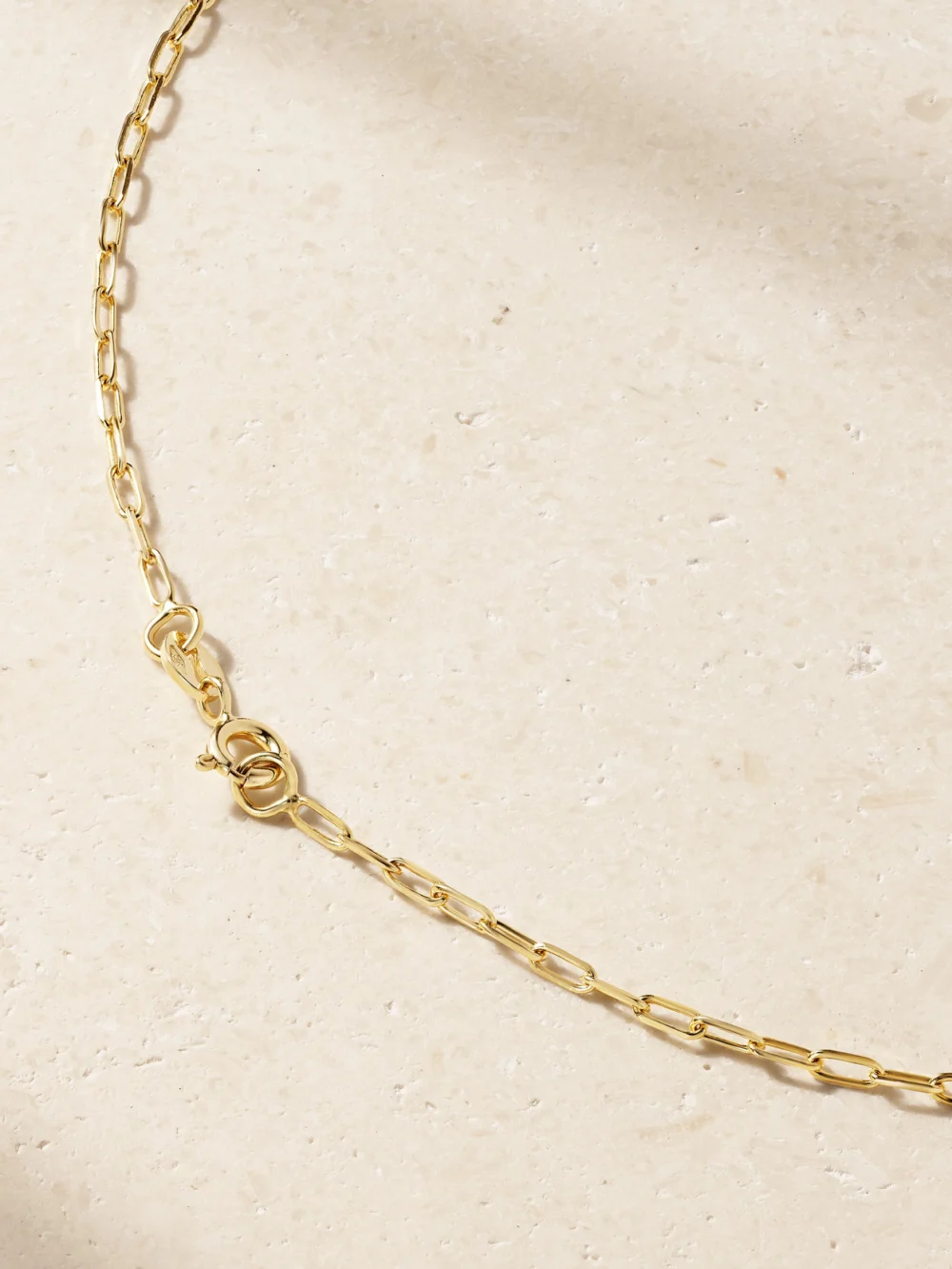 Back view of the Diane Kordas Trippy Nomad 14-karat Gold Pendant Necklace
