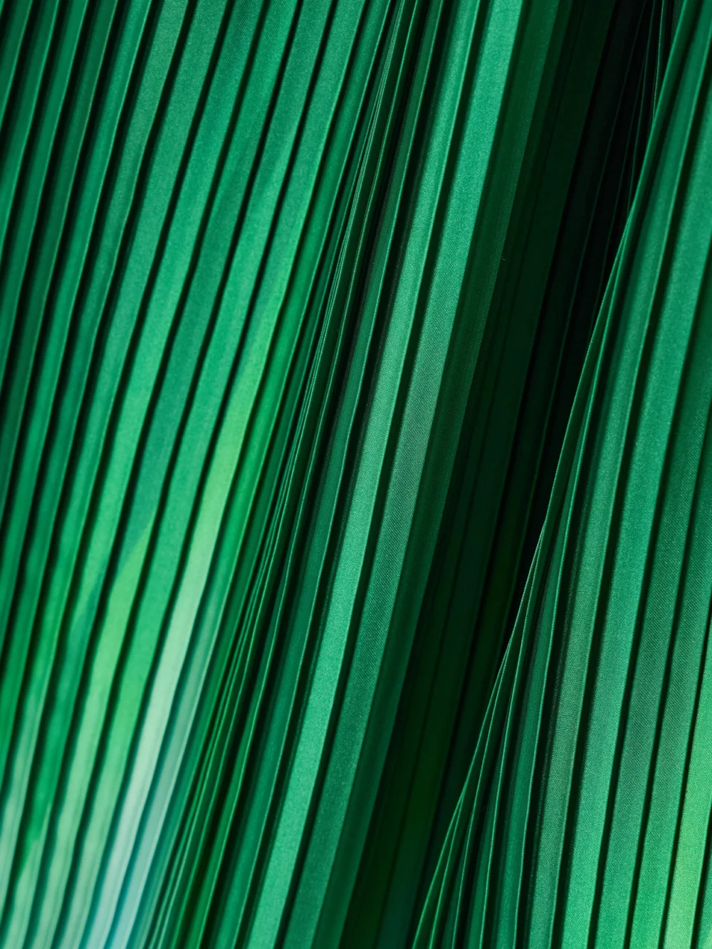 Close-up detail of the Dima Ayad Ombré Plissé-taffeta Halterneck Top