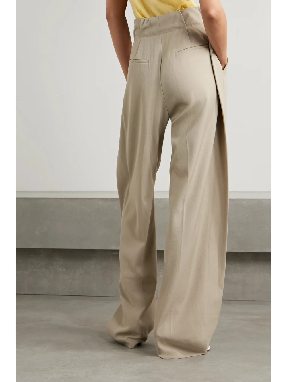 Back view of the Diotima Stona Paneled Twill Straight-leg Pants