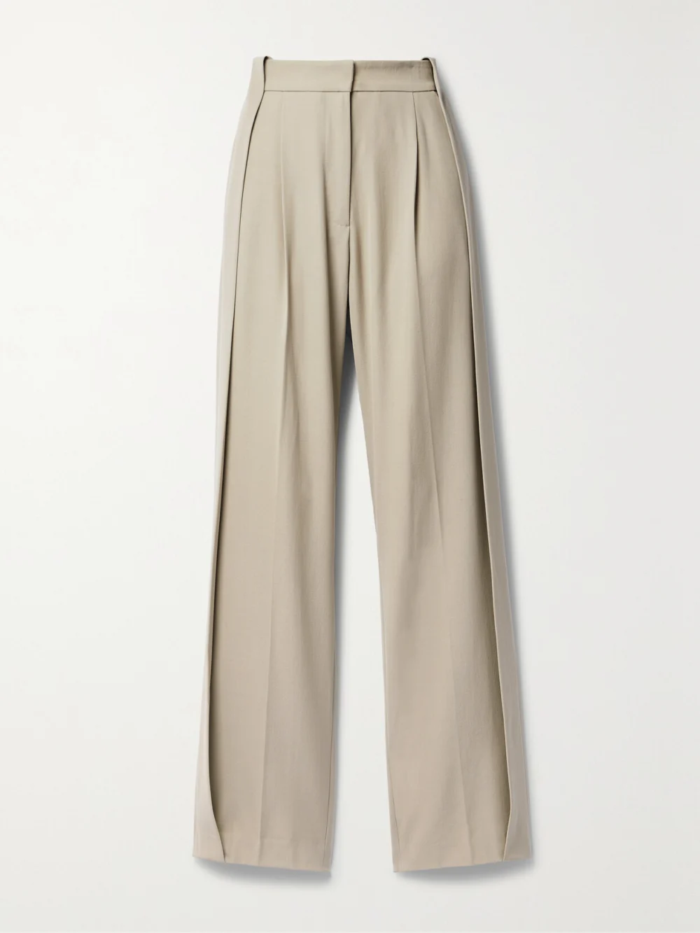 Diotima Stona Paneled Twill Straight-leg Pants in neutral