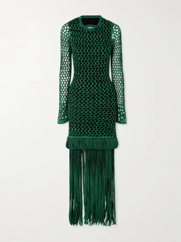 Diotima + the Vanguard Medusa Open-back Crocheted Cotton-blend Dress