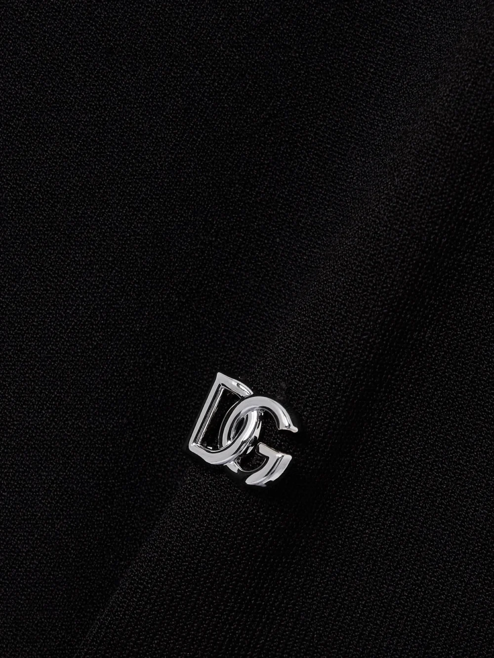 Close-up detail of the Dolce & Gabbana Appliquéd Jersey Polo Shirt