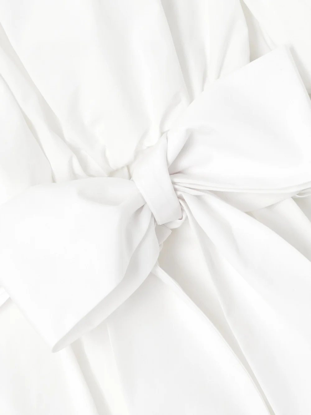 Close-up detail of the Dolce & Gabbana Belted Pleated Cotton-poplin Midi Dress