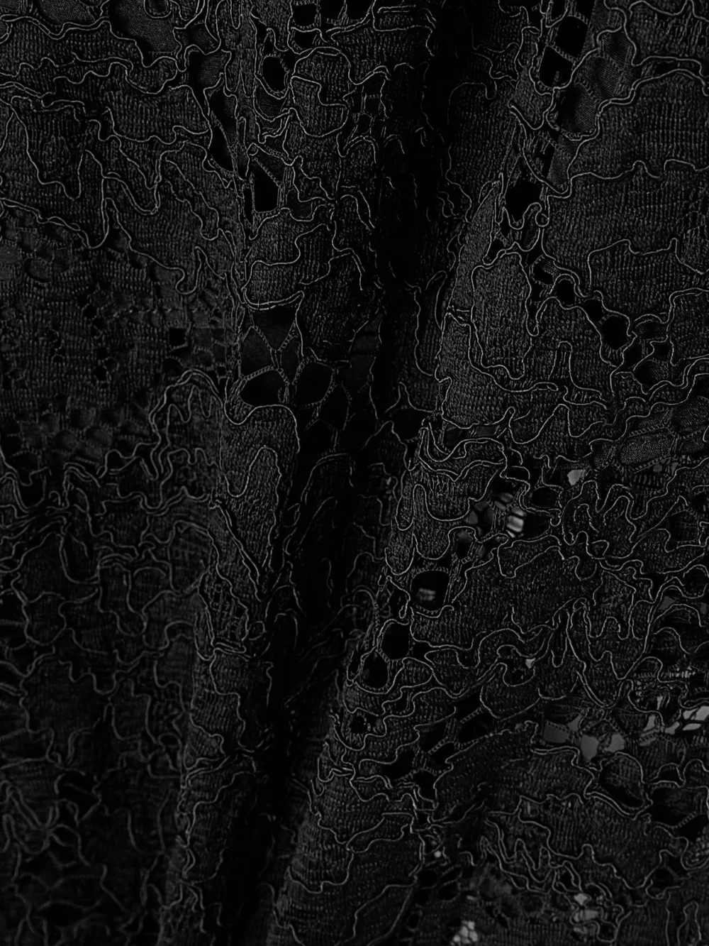 Close-up detail of the Dolce & Gabbana Corded Lace Wide-leg Pants