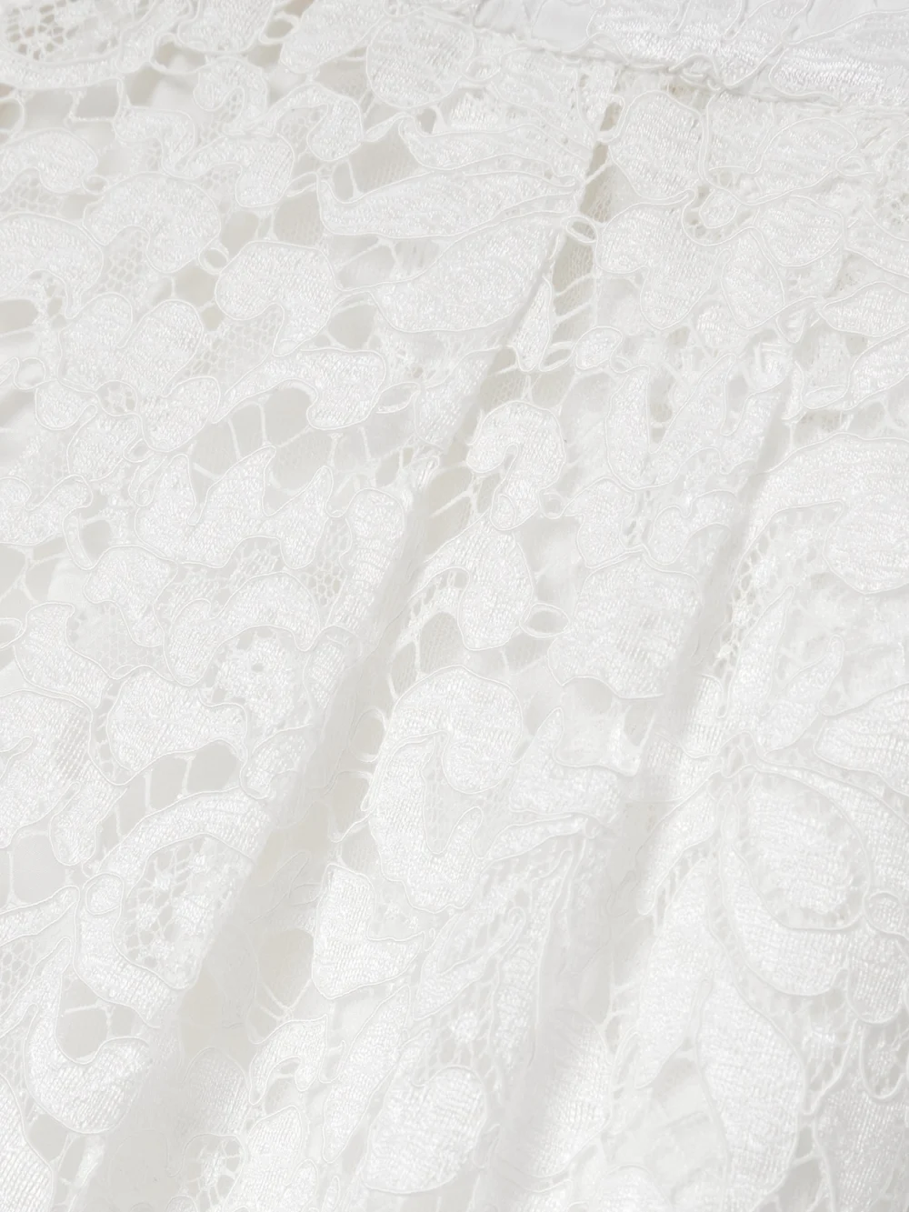 Close-up detail of the Dolce & Gabbana Corded Lace Wide-leg Pants