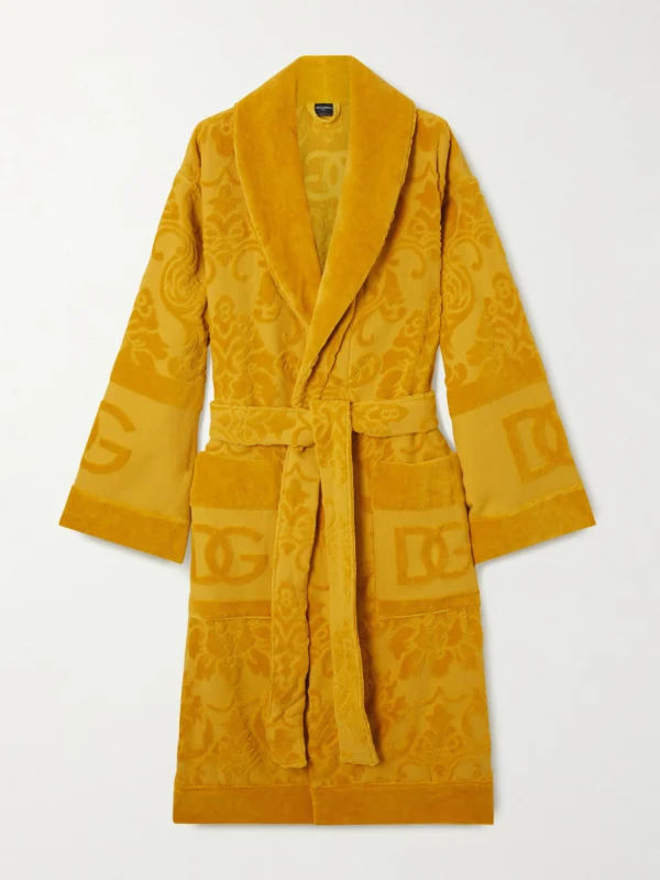 Dolce & Gabbana Cotton-terry Jacquard Robe
