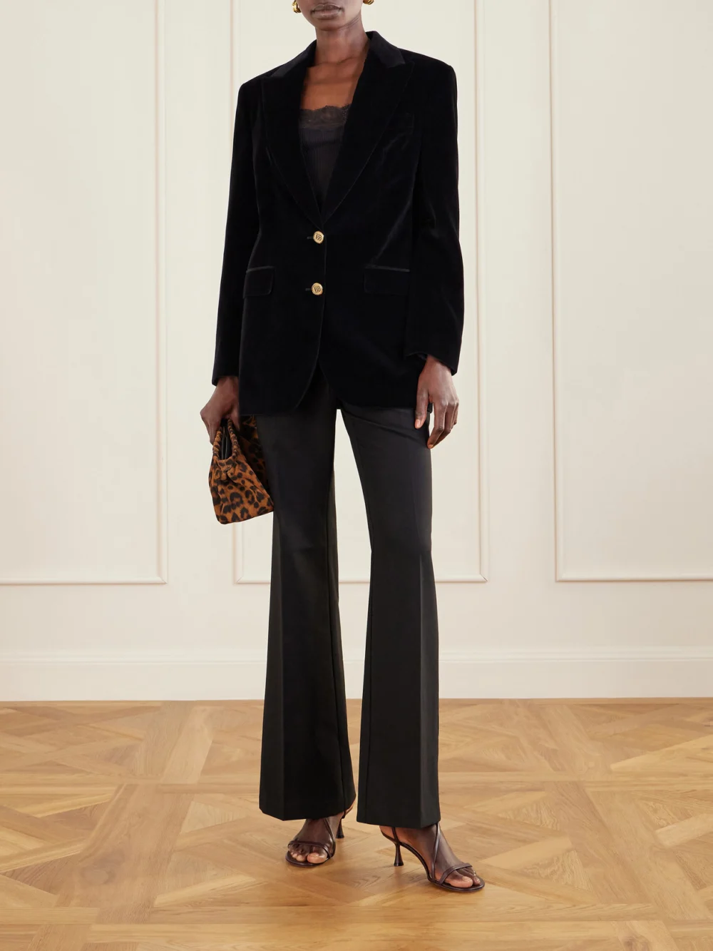 Dolce & Gabbana Cotton-velvet Blazer, worn by a model