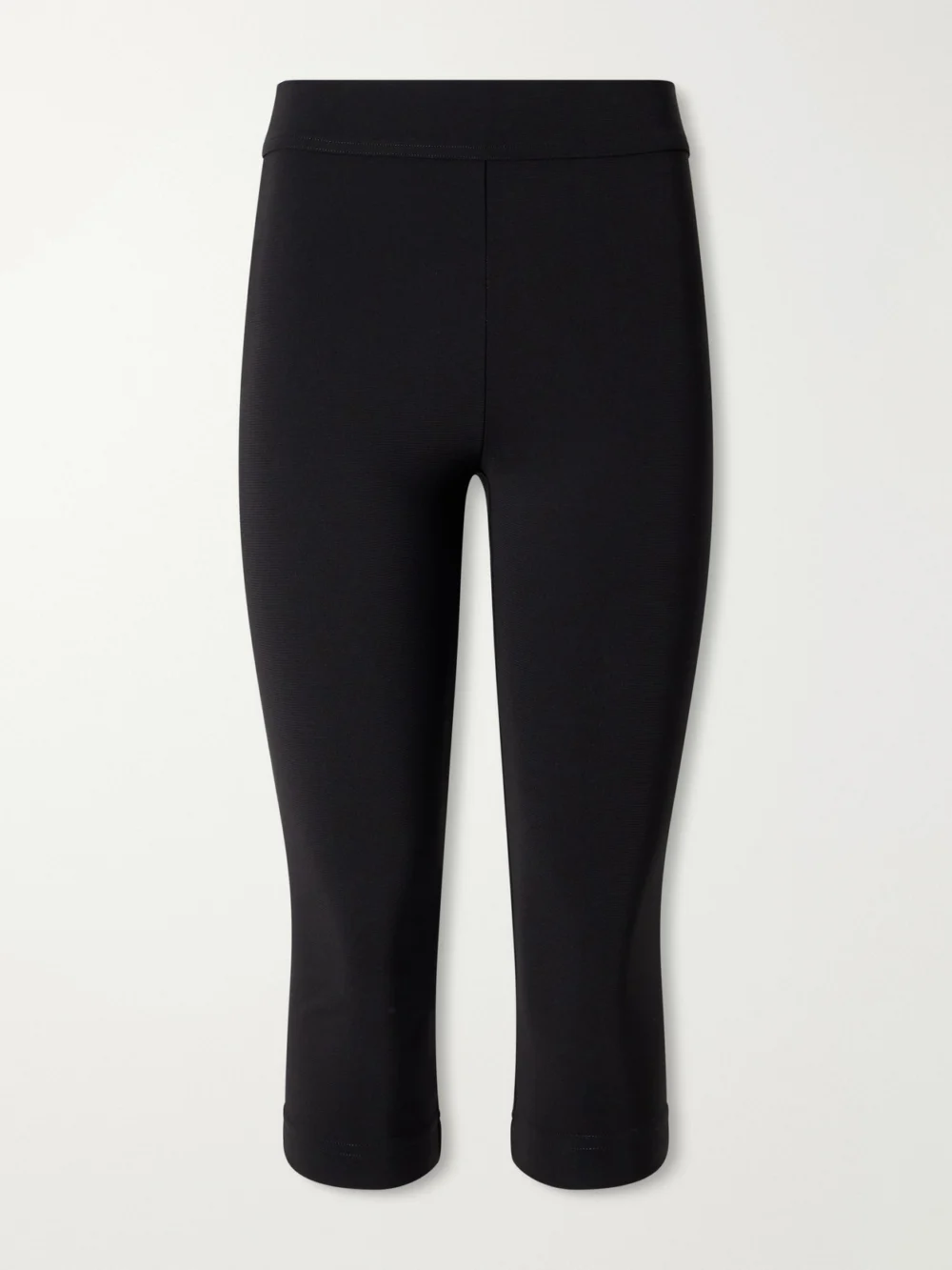 Dolce & Gabbana Crepe High-rise Straight-leg Capri Pants in black