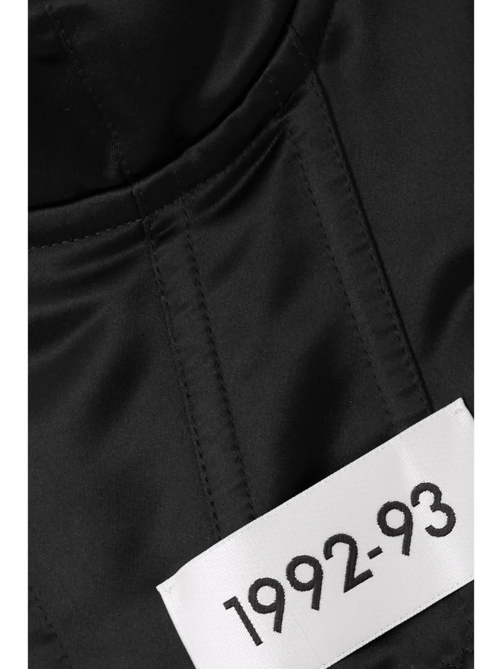 Close-up detail of the Dolce & Gabbana Cropped Satin, Stretch-jersey and Cotton-blend Poplin Top