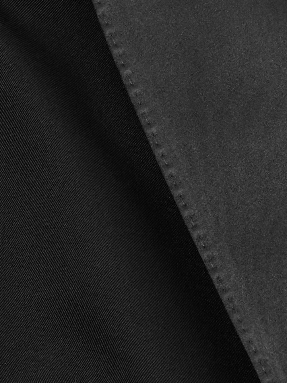 Close-up detail of the Dolce & Gabbana Cropped Satin-trimmed Wool-blend Gabardine Blazer