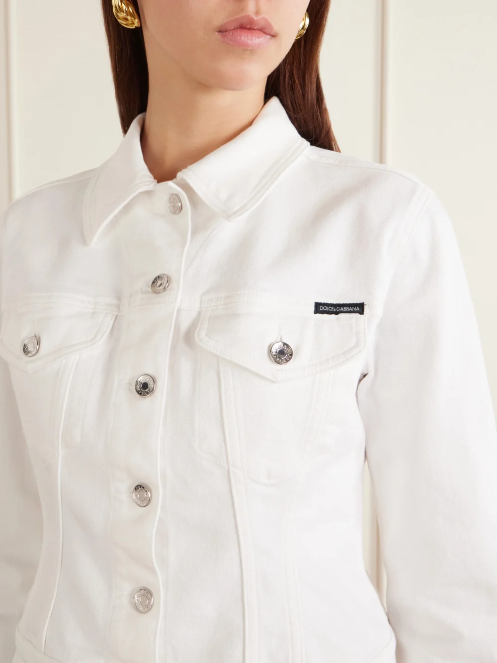 Close-up detail of the Dolce & Gabbana Denim Jacket