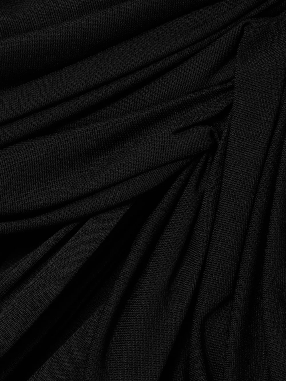 Close-up detail of the Dolce & Gabbana Draped Gathered Organza Halterneck Gown