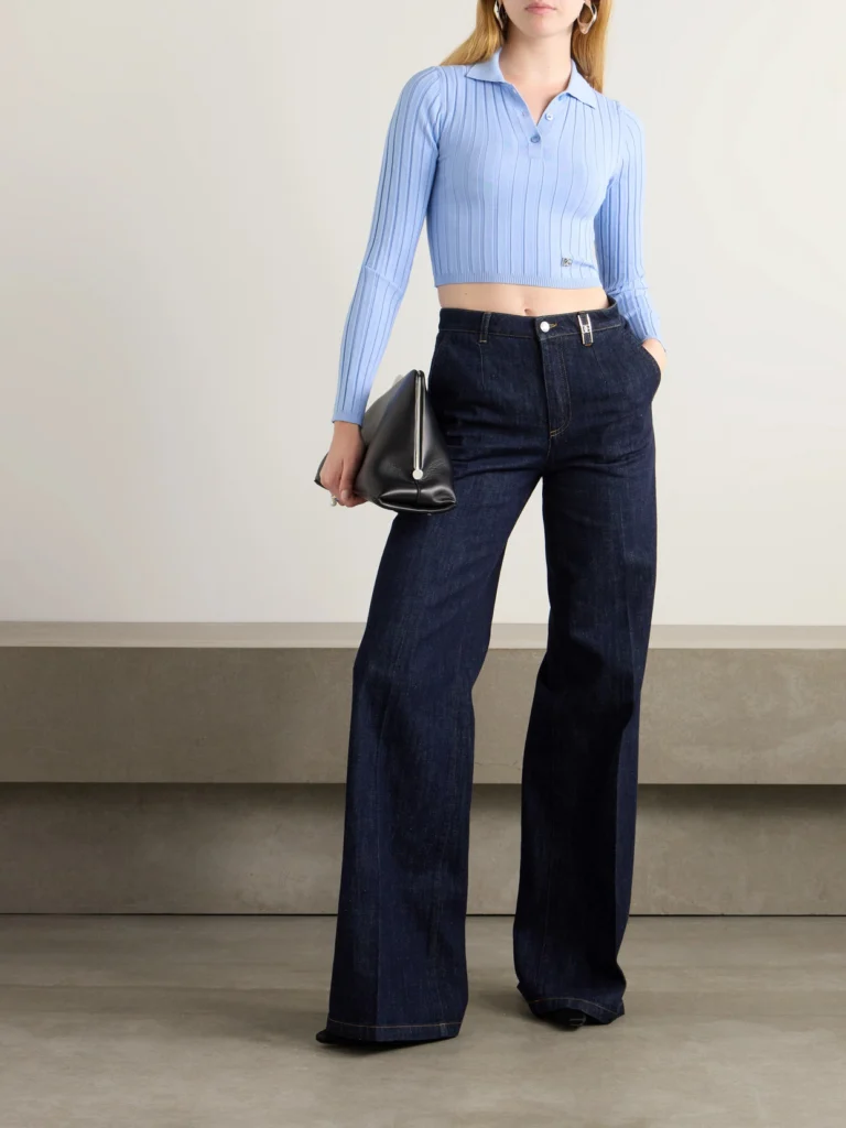 Dolce & Gabbana Embellished Ribbed-knit Polo Shirt