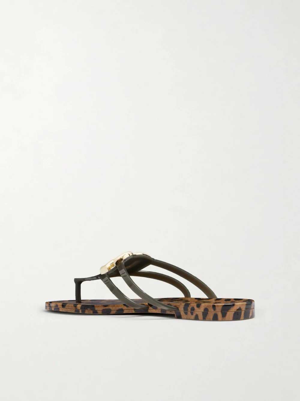 Back view of the Dolce & Gabbana Embellished Rubber Sandals