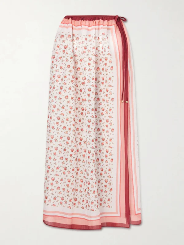 Dolce & Gabbana Floral-print Cotton-voile Cover-up
