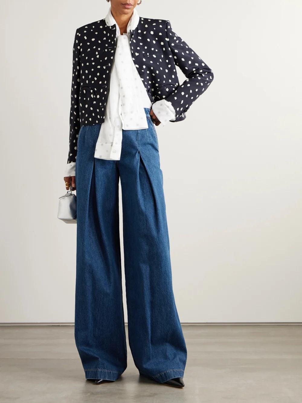 Dolce & Gabbana High-rise Wide-leg Jeans, worn by a model