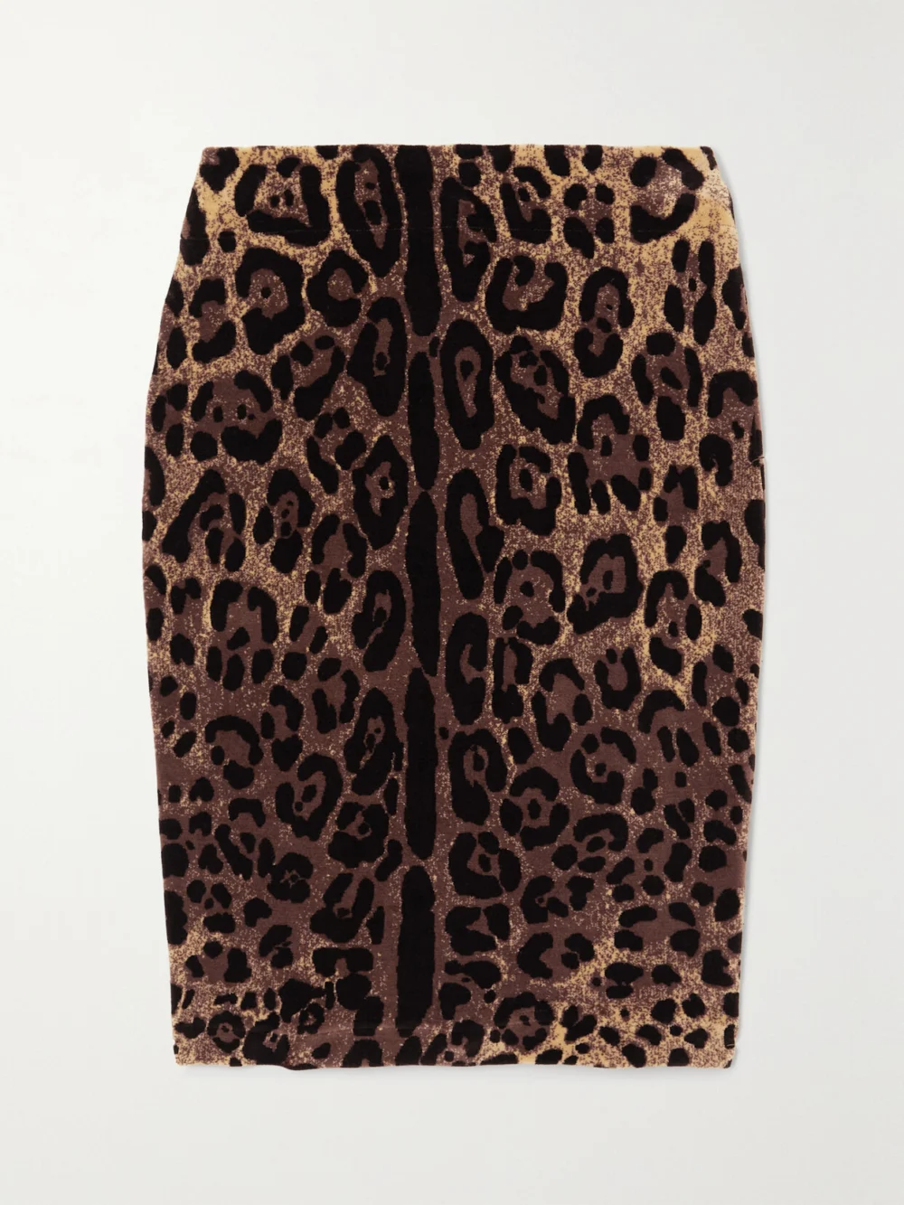 Dolce & Gabbana Leopard-print Cotton-blend Chenille Mini Skirt in leopard print