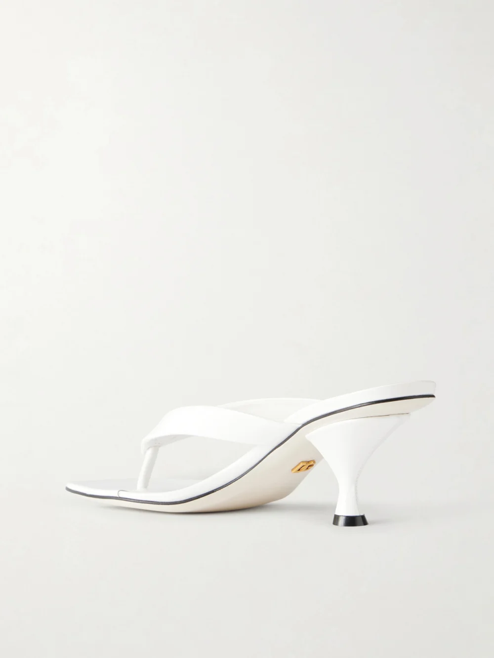Back view of the Dolce & Gabbana Logo-detailed Patent-leather Thong Sandals